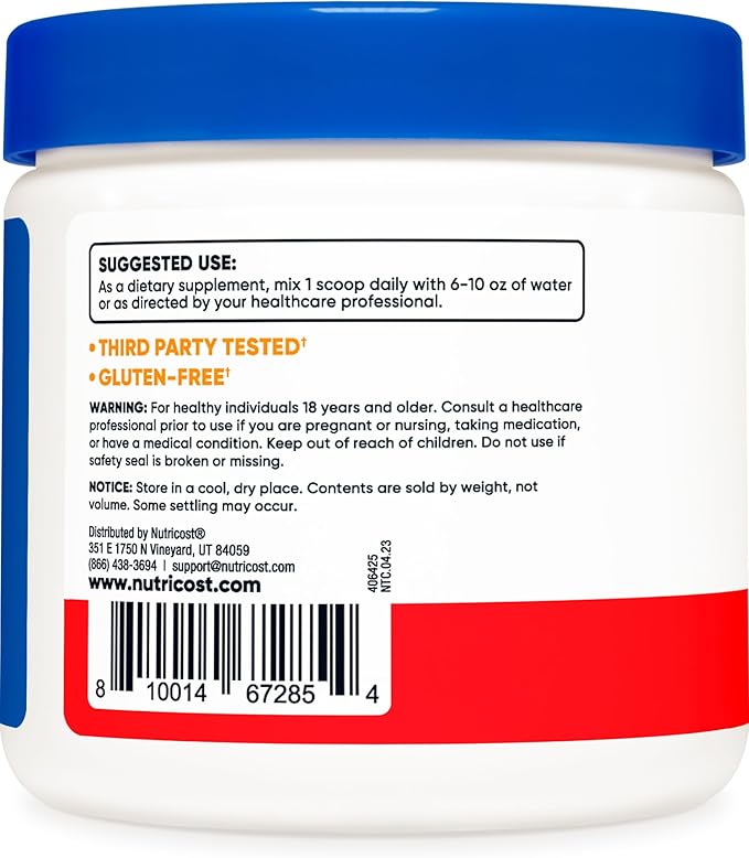 Nutricost Magnesium Citrate Powder (Fruit Punch, 250 Gram)