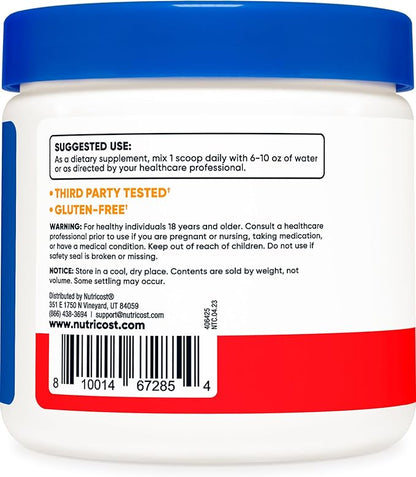 Nutricost Magnesium Citrate Powder (Fruit Punch, 250 Gram)