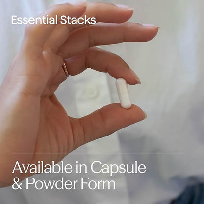 Essential Stacks Gut L-Glutamine Powder - Exclusively Made in USA - Pure L Glutamine Powder for Gut Health (50 Servings, Raspberry Lemonade)