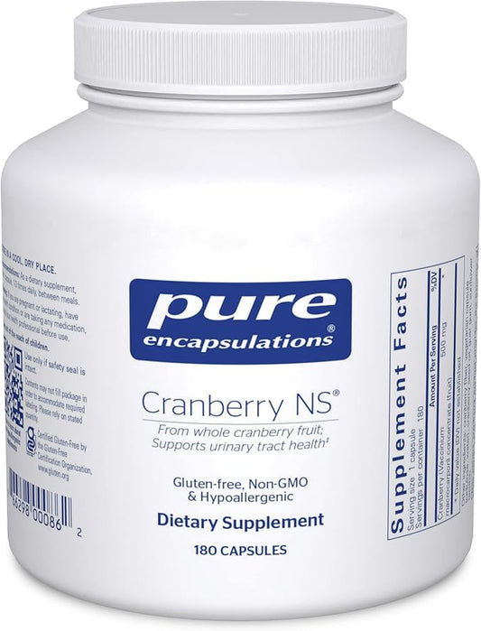 Pure Encapsulations Cranberry NS | Hypoallergenic Supplement to Support Urinary Tract Health |180 Capsules