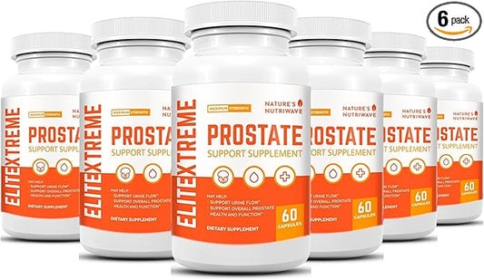 EliteXtreme Health Supplement - Natural Formula with Saw Palmetto, Plant Sterols, Zinc, and Vitamins | Non-GMO, Made in USA, 60 Capsules, 6 Month Supply