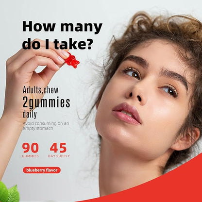 Magnesium Citrate Gummies 420mg per Serving - 90 Vegan Gummies - Promotes Healthy Relaxation, Muscle, Bone, & Energy Support (90 Strawberry Gummies).