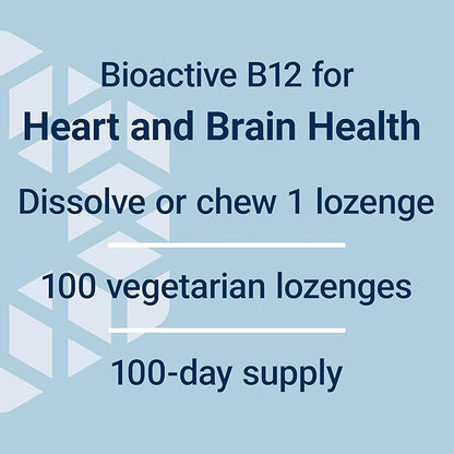 Life Extension Vitamin B12 Methylcobalamin 500mcg - Vitamin B12 Supplement for General Energy and Brain Health - Sugar Free Vegetarian Lozenges Dissolve in Your Mouth - Once Daily - 100 Count