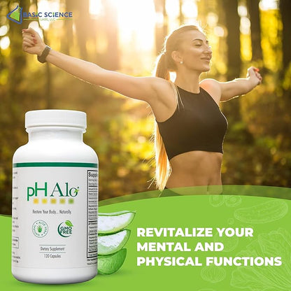 pHAlo pH Balance Supplement Pills - Magnesium, Bicarbonates Capsules for Alkaline Balance - Natural Treatment for Focus, pH Balance, Gut Health, Performance and Recovery