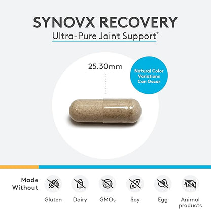 XYMOGEN SynovX Recovery - Joint Support Supplement for Healthy Joint Structure and Function - MSM Glucosamine Chondroitin Capsules to Support Healthy Tissue, Cartilage and Joints (120 Capsules)