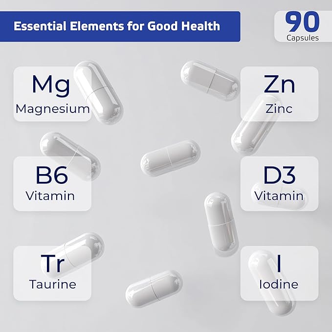 Magnesium Glycinate – Gentle & Highly Absorbable Magnesium for Sleep, Muscle Relaxation & Heart Health | Chelated Magnesium Complex for Energy & Bone Support | 90 Capsules