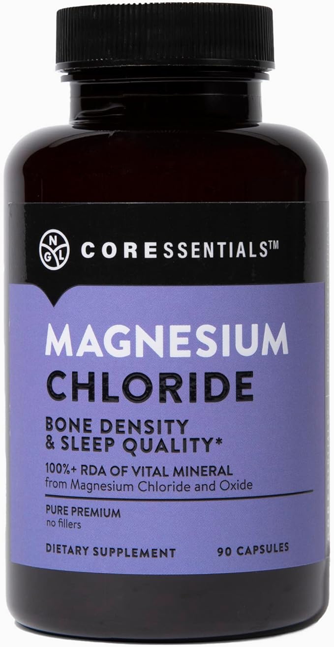 NGL Magnesium Chloride 432 mg- Cloruro de Magnesio - Digestive Health, Bone Health, Relaxation, Hydration - 90 Count 30 Day SUpply