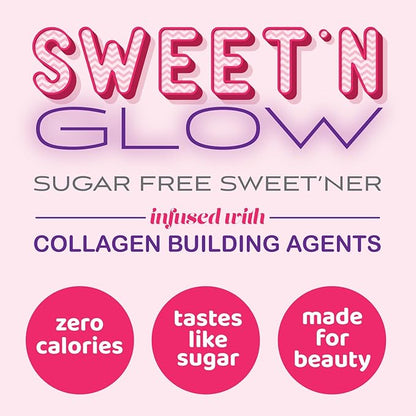 Project Ad Sweet' N Glow Zero Calorie Sugar Free Sweet'Ner with Collagen Building Agents (30 Servings, Salted Carmel)