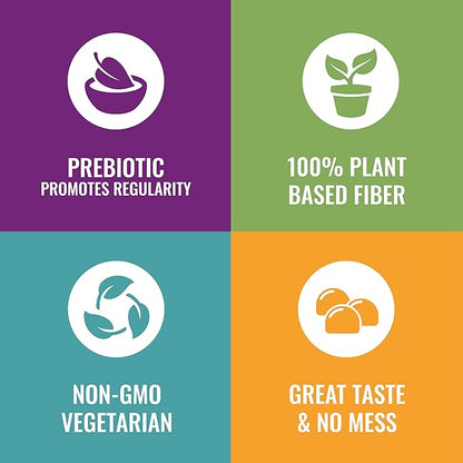 Fiber Advance Gummies | 100% Plant Based Fiber Supplement for Digestive Health | Chicory Root Inulin Prebiotic Gummies | Gluten Free, Vegetarian, & Non-GMO (Kids 3-Pack)