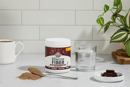 Manitoba Harvest Organic BioActive Fiber Supplement with 7g Fiber per Serving, Digestive Hemp & Psyllium Husk Powder, Non-GMO, Vegan & Kosher, 8oz, Chocolate