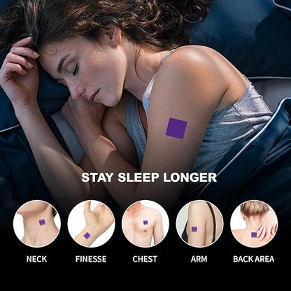 60 Pcs Sleep Patches for Adults Extra Strength, Natural Sweet Dream Sleeping Patch for Women and Men, Fast-Acting Sleeping Aid Patches, Easy to Apply Deep Sleep Patches