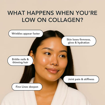 Vitamin Bounty Multi Collagen Complex Plus - 5 Types of Hydrolyzed Collagen Peptides for Women & Men w/Vitamin C, Hyaluronic Acid & Probiotics | Supports Skin, Hair, Joints & Gut Health | 28 Servings