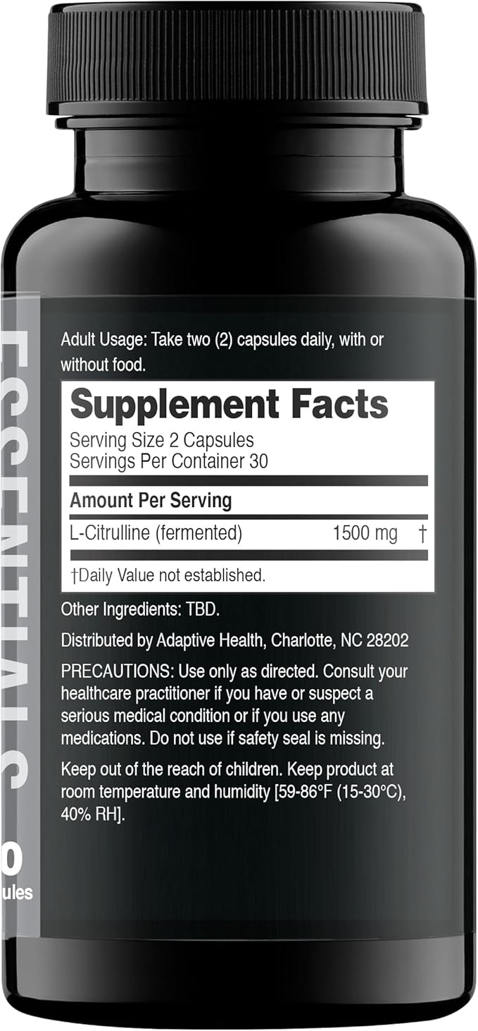 Nugenix Essentials L-Citrulline and L-Arginine Essentials Supplements for Men with Citrulline and Arginine