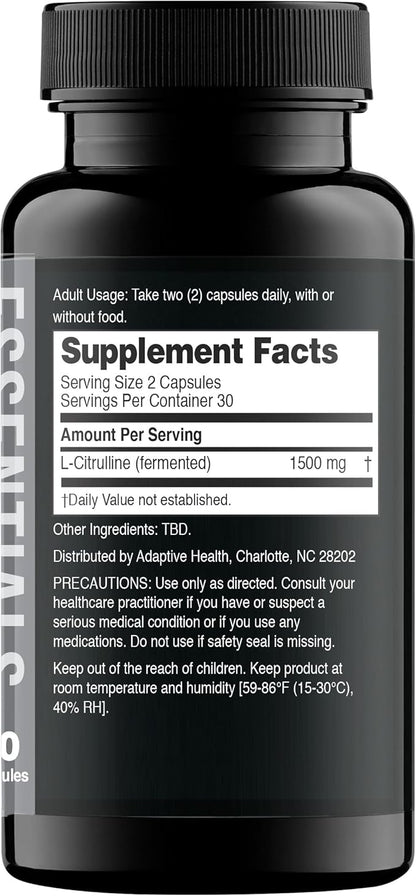 Nugenix Essentials L-Citrulline and L-Arginine Essentials Supplements for Men with Citrulline and Arginine