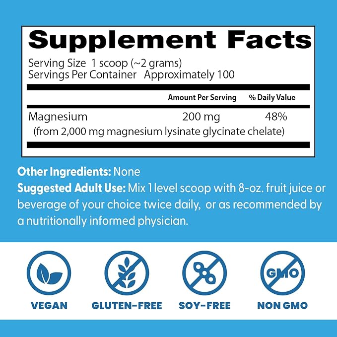 Doctor's Best High Absorption Magnesium Powder,White, 100% Chelated TRACCS, Not Buffered, Headaches, Sleep, Energy. Non-GMO, Vegan, Gluten Free, 200G, 7.1 Ounce (Pack of 1)