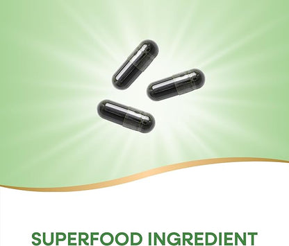 Nature's Way Chlorella Micro-Algae, Superfood, Supports Antioxidant Pathways*, 1,230 mg per 3-Capsule Serving, Vegan, Non-GMO Project Verified, 100 Capsules (Packaging May Vary)
