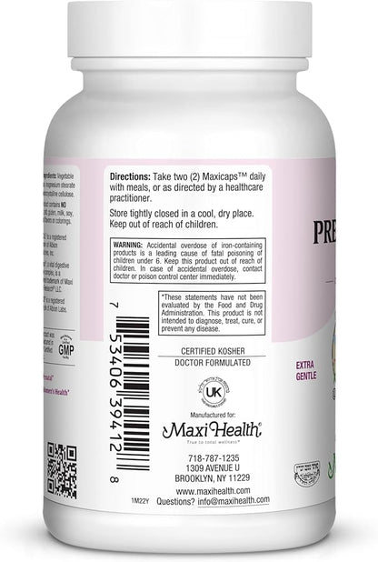 Maxi Small Prenatal Capsules with Methyl Folate 120 ct