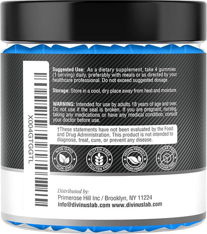Creatine Monohydrate Gummies 5g (5000mg) for Men & Women - Sugar-Free Creatine Pre Workout Chews For Energy Boost, Creatine Supplement For Building Muscle and Strength, Vegan, 120 Gummies, 30 Servings