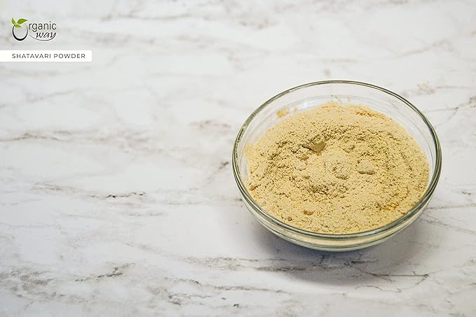 Organic Way Shatavari Powder (Asparagus racemosus) - Kosher & USDA Certified | Vegan, Non-GMO & Gluten Free | Tested for Heavy Metal and Purity | Resealable Bag | 100% Raw from India (1/4LBS / 4Oz)