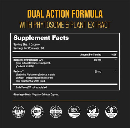 NutraChamps Complete Vitality & Metabolic Health: Tribulus & Berberine Duo