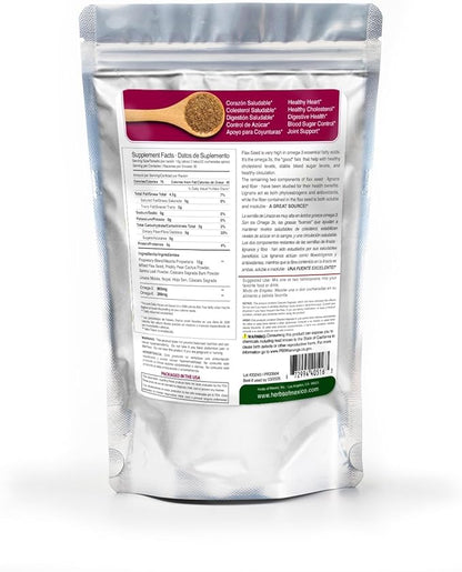 Linaza Plus Blend, Flax Seed, Cactus, Senna Leaf, Sacred Bark by Herbs of Mexico, Digestive Support. 16 oz