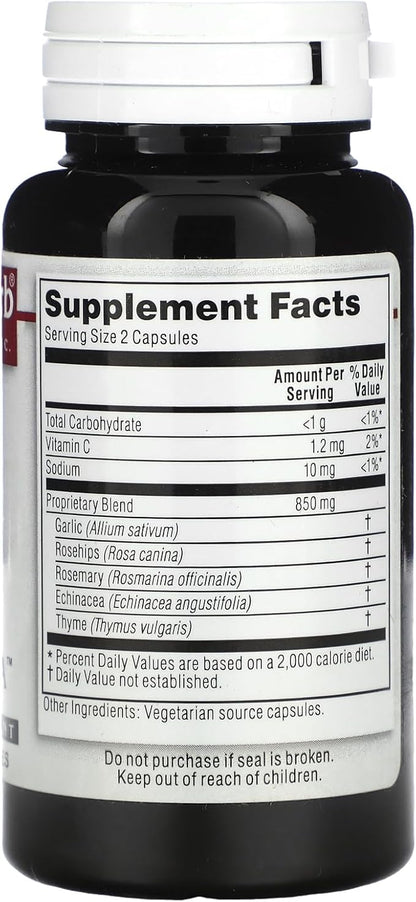 Kroeger Herb Products, Lung Formula, Lung Herbs, Respiratory and Immune Lung Support Formula, Echinacea, Complete Lungs Formula, Non-GMO, Gluten Free, No Preservatives - 100 Capsules, Made in USA
