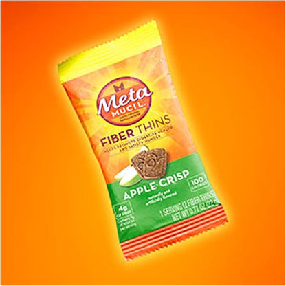 Metamucil Fiber Wafers Apple Crisp Packets, 2 ea