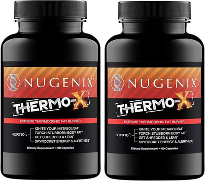 Nugenix Thermo-X: Thermogenic Fat Burner Supplement for Men, Extreme Metabolic Accelerator, 120 Count