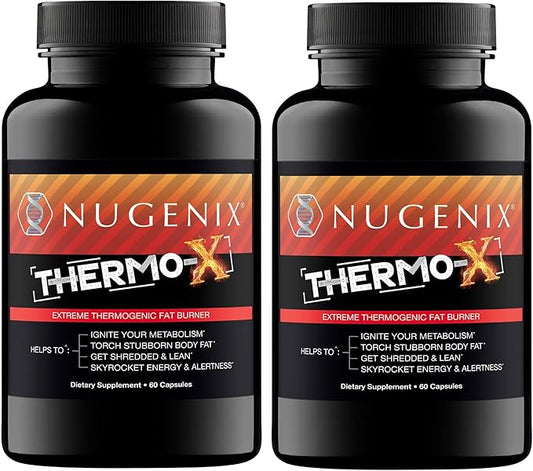 Nugenix Thermo-X: Thermogenic Fat Burner Supplement for Men, Extreme Metabolic Accelerator, 120 Count