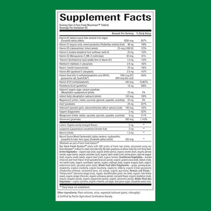 Natural Factors Whole Earth & Sea Men's Multivitamin & Mineral, 1 Serving Contains Nutrition Equivalent to ½ lb of Veggies, 120 Tablets