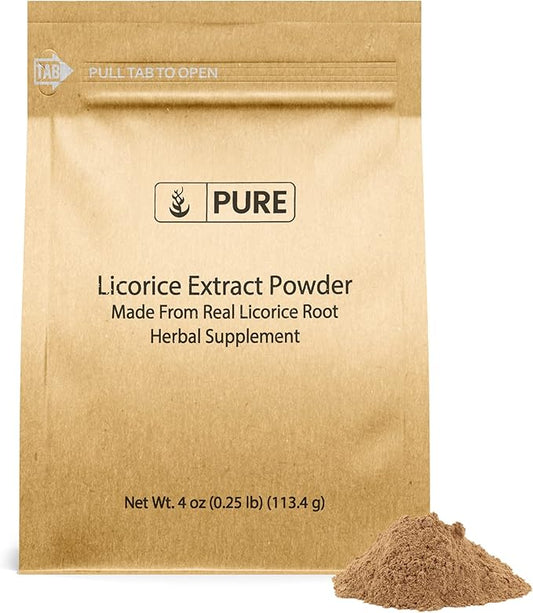 Pure Original Ingredients Licorice Extract (4oz) Non-GMO, Mulethi Powder