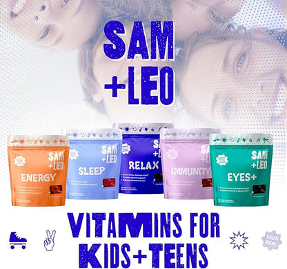 EYES+ Kids Gummy Vitamins - All Natural, Vegan Eye Vitamins for Kids & Teens - Vitamin A, Zinc, Lutein and Zeaxathin Gummies - Orange Flavor - 60/ct