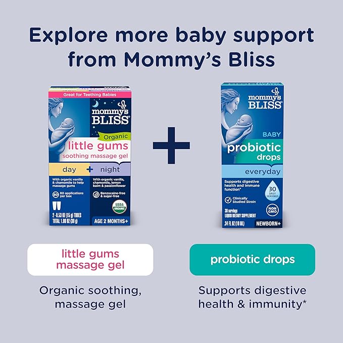 Mommy's Bliss Organic Baby Bedtime Paci Gel, Promotes Restful Sleep*, Melatonin Free, Age 2 Months+, 0.53 Fl Oz