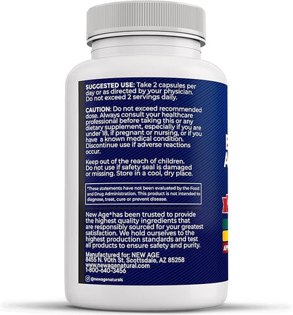 NEW AGE Sea Moss Black Seed Oil Ashwagandha Turmeric Bladderwrack Burdock - with Manuka, Honey Dandelion, ACV Black Pepper Gluten Free