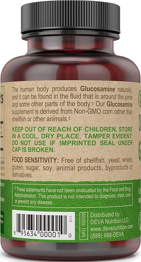 DEVA Vegan Glucosamine 90 Tabs (Pack of 2)