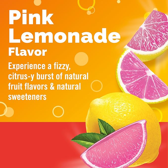 Emergen-C 1000mg Vitamin C Powder, with Antioxidants, B Vitamins and Electrolytes, Immunity Supplements for Immune Support, Caffeine Free Fizzy Drink Mix, Pink Lemonade Flavor - 30 Count