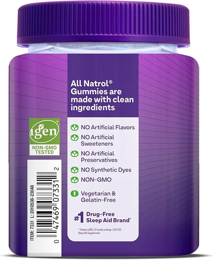 Natrol Melatonin Gummies, Sleep Support, 90 Strawberry-Flavored Adult Melatonin Gummies, 10 mg Sleep Aids for Adults
