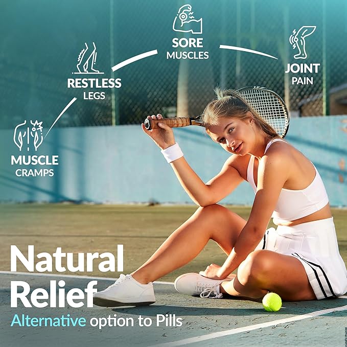 Pure Magnesium Oil Spray Bottle with Lavender - Topical Magnesium Body Spray for Feet, Muscle Pain, Leg Cramps & Sleep, Fast Absorption Natural & Organic - Made in USA, 8oz