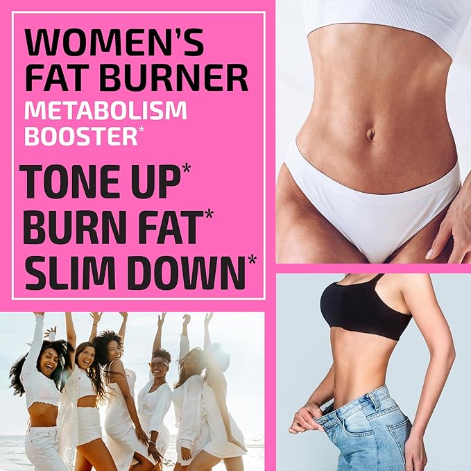 Fat Burners For Women | Weight Loss Pills for Women Belly Fat | Raspberry Ketones | Appetite Suppressant, Metabolism Booster & Bloating Relief | Diet Pills, Weight Loss Supplements | 60 Capsules