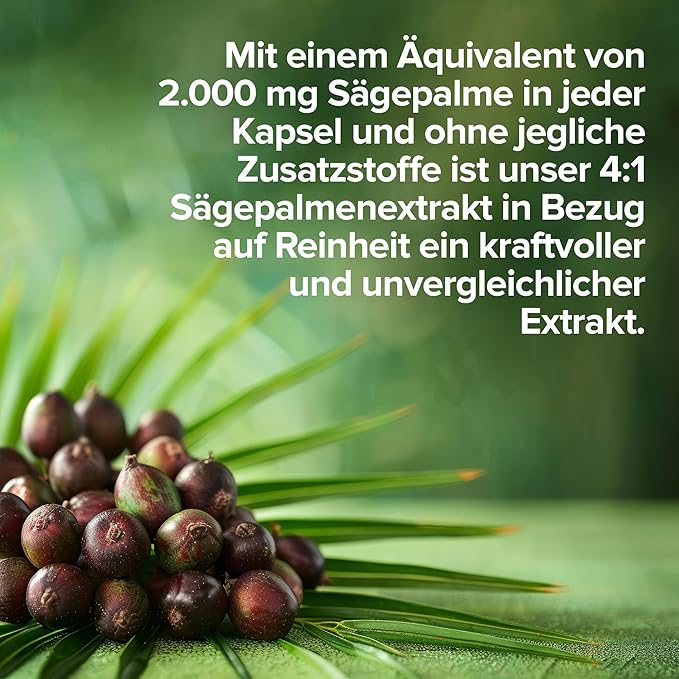 ORZAX Prostate Supplement with Saw Palmetto Extract 2000 mg for Men - Hair & Urinary Support - 120 Veg Capsules - (120-Day Supply)
