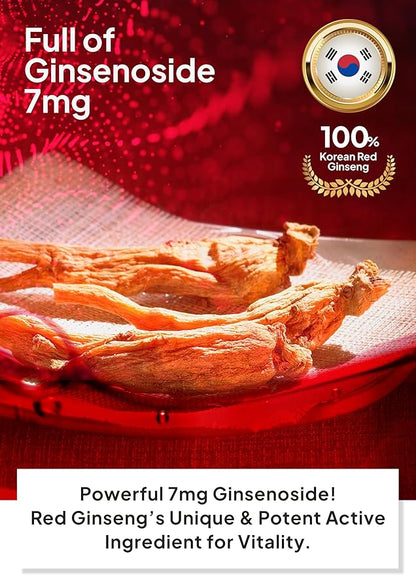 Korean Food Sanglimwon Red Ginseng Gold Stick, 7mg Ginsenosides, 30 Sticks, Korean Panax Ginseng Extract for Vitality and Wellness, 상림원 홍삼, Total 300ml (10.14 fl oz)