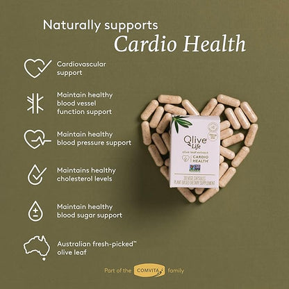 COMVITA Olive Leaf Extract Vegetable Capsules, Natural, high Strength oleuropein & polyphenols, 30 Count