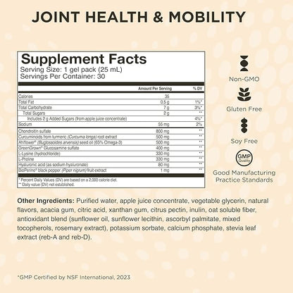Healthycell Bioactive Multi + Joint Health & Mobility Bundle - Complete Daily Vitamin for Men and Women + Joint Lubrication Supplement - Maximum Absorption Liquid Supplements - 30 Gel Packs x 2