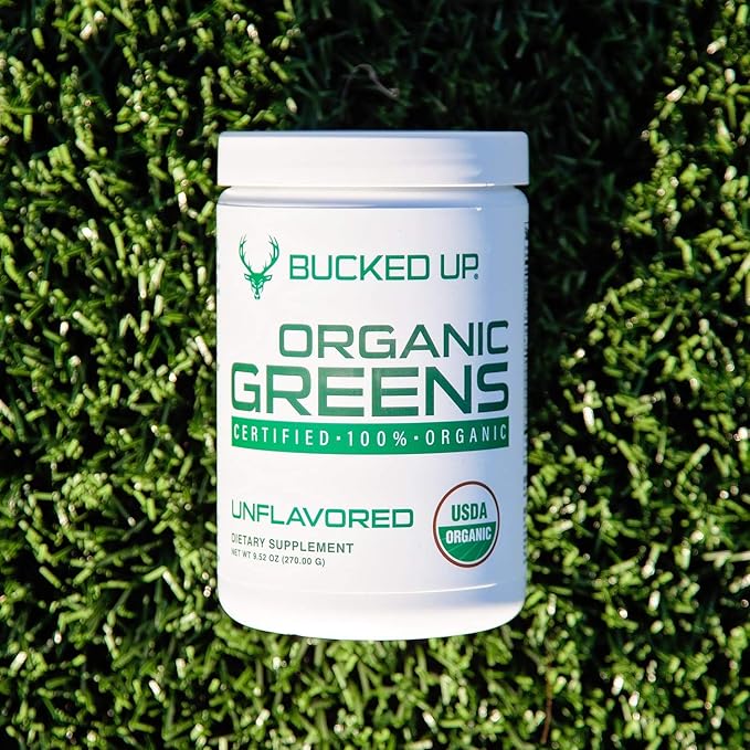 Greens Superfood Powder Unflavored | 8 Most Essential Mixed Greens | Certified 100% Organic | Chlorella, Spinach, Kale, Spirulina, Alfalfa, Broccoli, Wheat Grass, & Barley Grass | 30 SERV | 9.52 OZ
