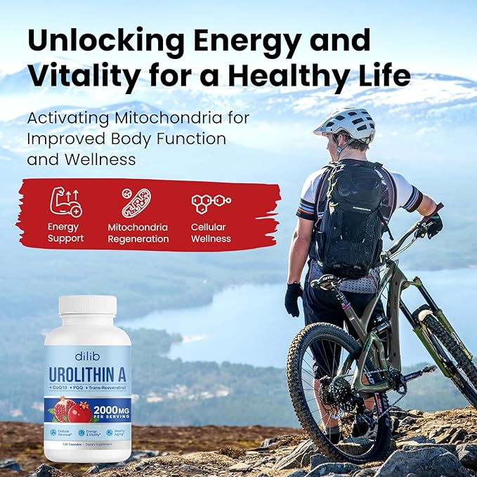 Urolithin A Supplement 1000mg, 120 Capsules