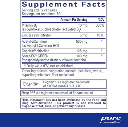Pure Encapsulations CogniPhos | Neuronal Support for Cognitive Performance and Behavior | 120 Capsules