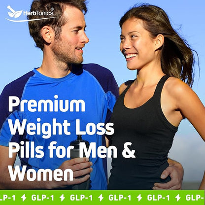 Herbtonics GLP-1 Support Supplement – Apple Cider Vinegar Capsules & Keto BHB | Keto Diet Pills for Women & Men | Supports Appetite & Metabolic Function | 60 Keto ACV Capsules
