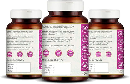 Kanchnar Guggulu - Ayurvedic Supplement for Thyroid | Hormonal Balance for Women | Reduces Joint and Muscles Pain | for Swollen Lymph Nodes | 60 Tablets (180)