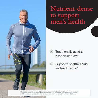 Youtheory Men's Maca - Vegan Maca Supplement for Men - Supports Energy, Stamina & Endurance* - Dairy, Soy & Gluten Free - 120 Vegetable Capsules
