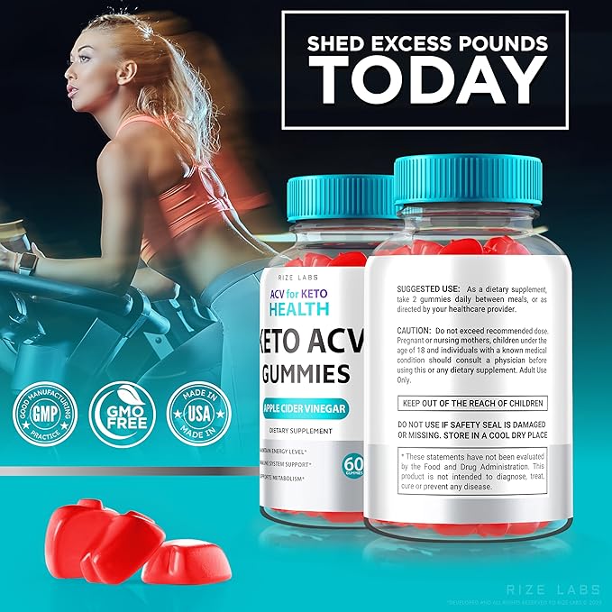 ACV for Keto Health Gummies - 750mg Advanced Weight Loss with Apple Cider Vinegar ACV Supplement for Belly Fat (60 Gummies)